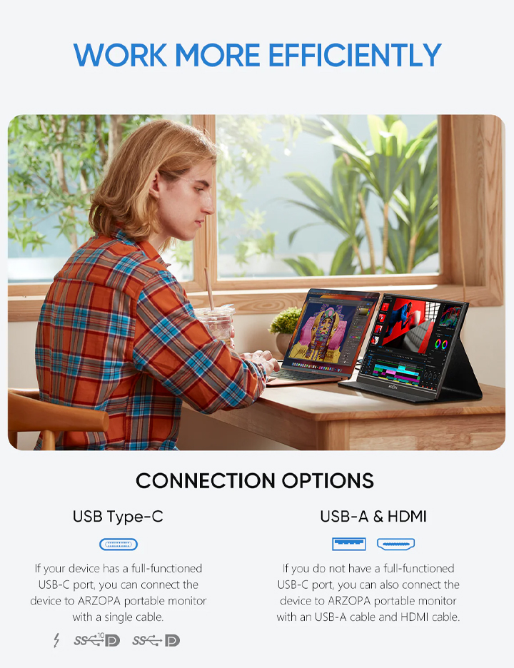 Eksterni prenosni monitor Arzopa S1 15,6 inch FHD