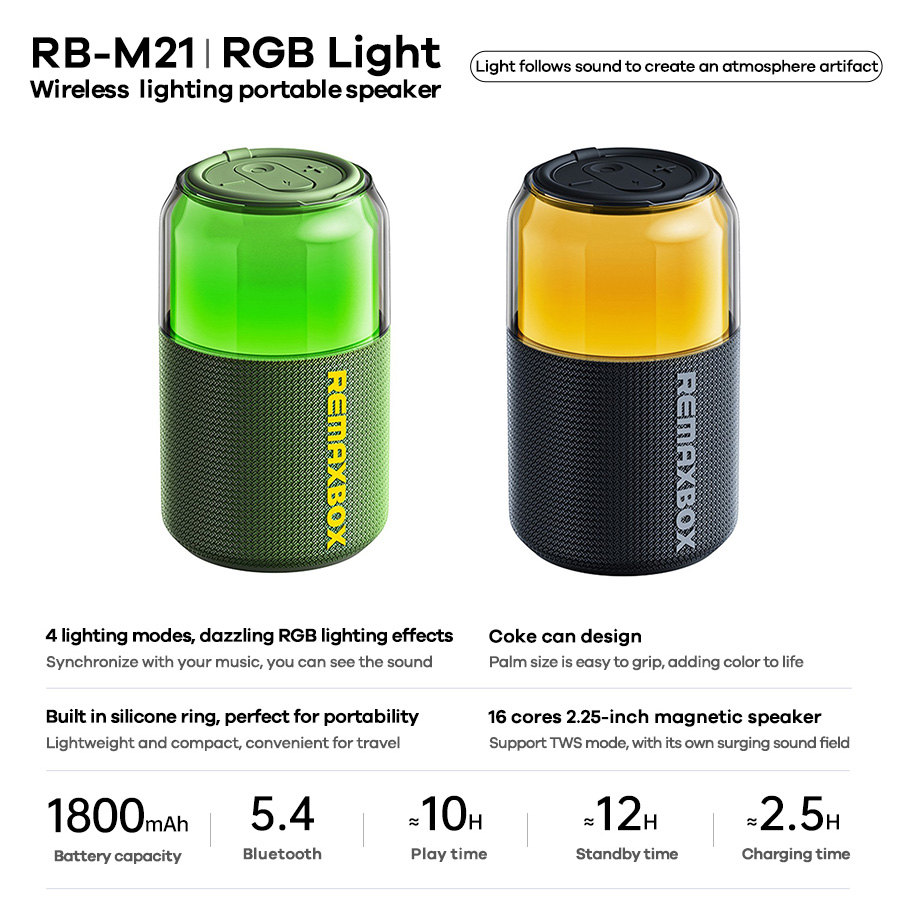 Bluetooth zvucnik REMAX RB-M21 crni