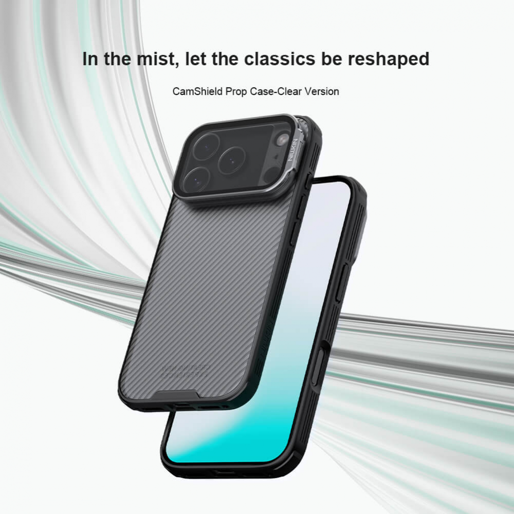 Torbica Nillkin CamShield Prop za iPhone 17 Pro 6.3 crna (transparent kamera)