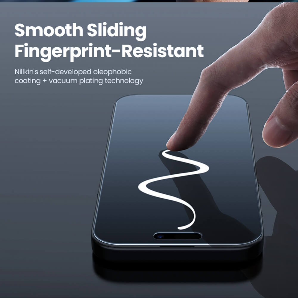 Zastitno staklo Tempered glass Nillkin Guardian Privacy za iPhone 17 6.3 (sa kalupom)