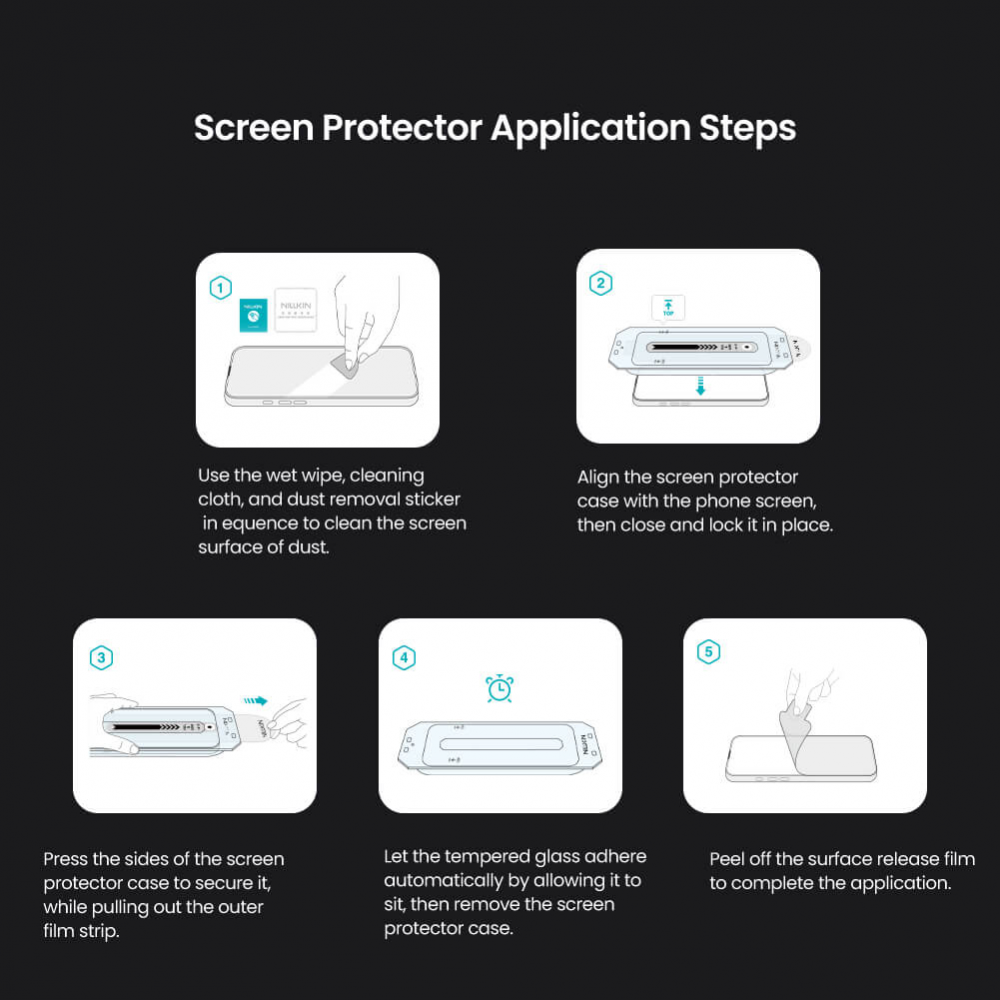 Zastitno staklo Tempered glass Nillkin H+ Pro za iPhone 17 Pro 6.3 (sa kalupom)