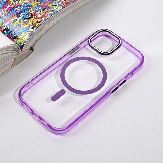 Torbica Magsafe Color Pop za iPhone 15 6.1 ljubicasta