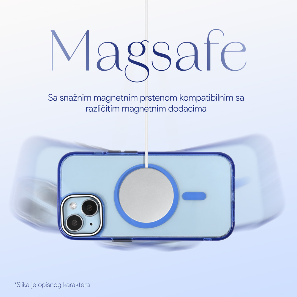 Torbica Magsafe Color Pop za iPhone 16 Pro Max 6.9 bela