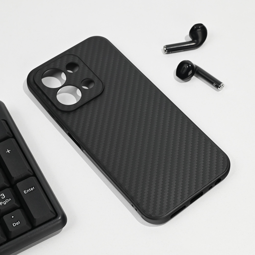 Torbica Carbon fiber za Xiaomi Redmi 15C 4G EU 173mm crna