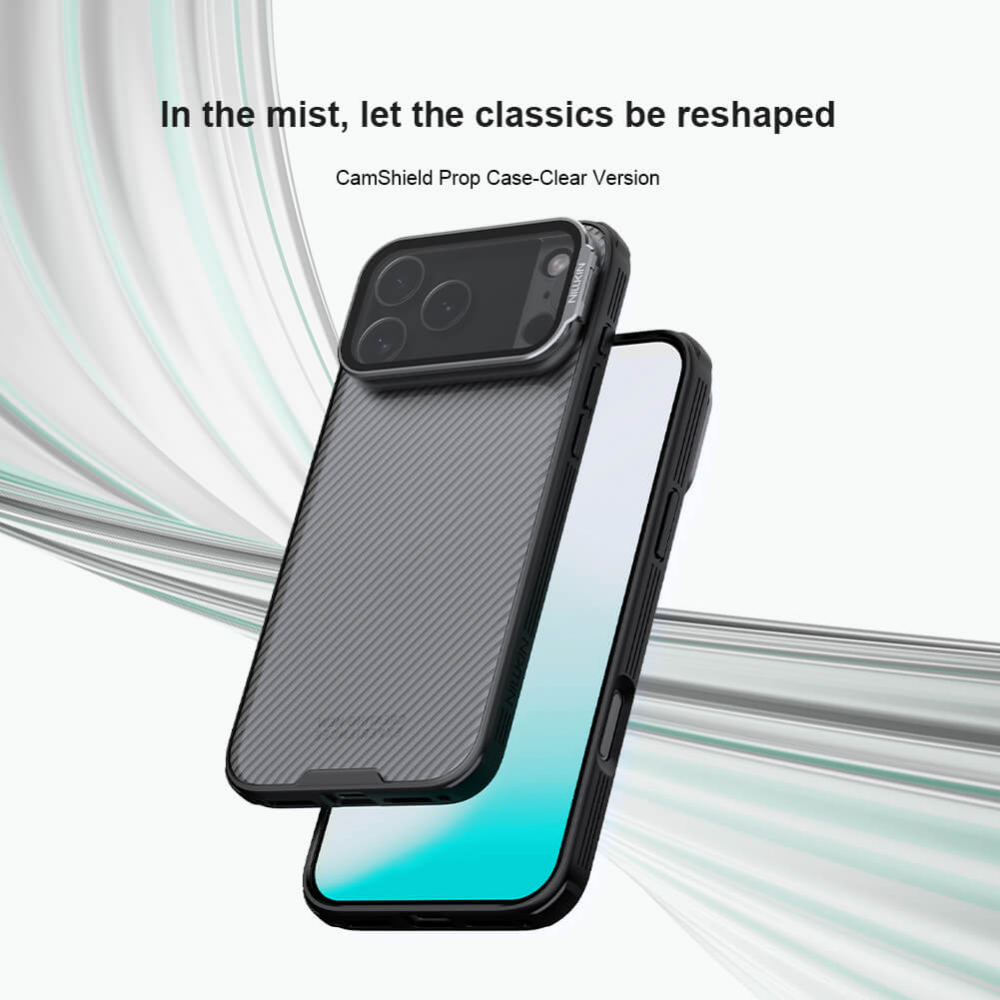 Torbica Nillkin CamShield Prop za iPhone 17 Pro Max 6.9 crna (transparent kamera)