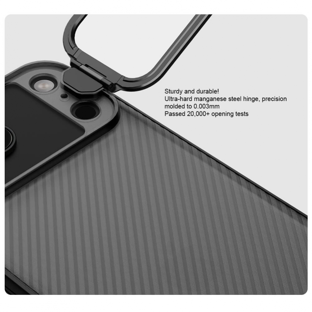 Torbica Nillkin CamShield Prop za iPhone 17 Pro Max 6.9 crna (transparent kamera)