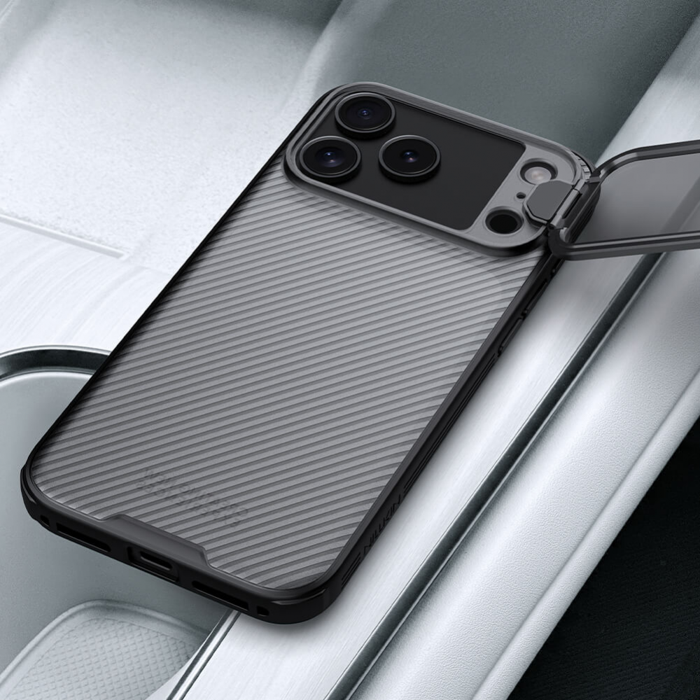 Torbica Nillkin CamShield Prop za iPhone 17 Pro Max 6.9 crna (transparent kamera)