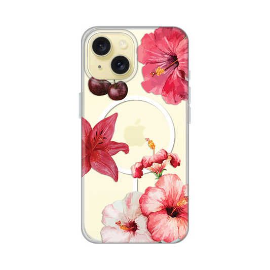 Torbica Print Magsafe za iPhone 15 6.1 Hibiscus