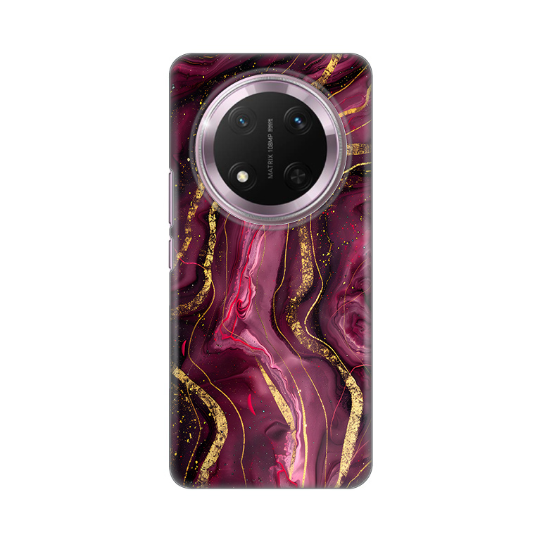 Torbica Silikonska Print za Honor Magic 7 Lite Burgundy