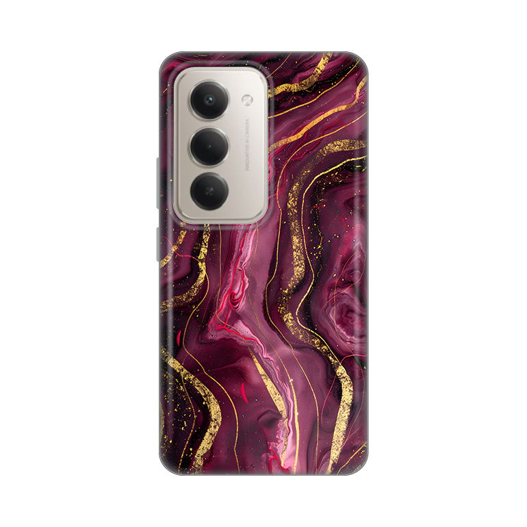 Torbica Silikonska Print za Xiaomi Redmi 15 4G Burgundy