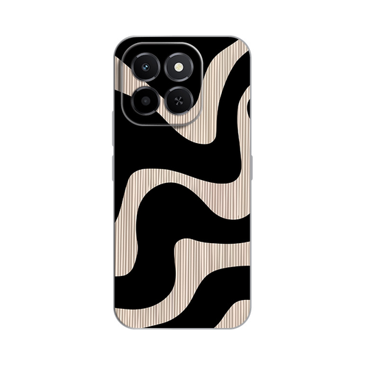 Torbica Silikonska Print Skin za Honor X6c Black Flow