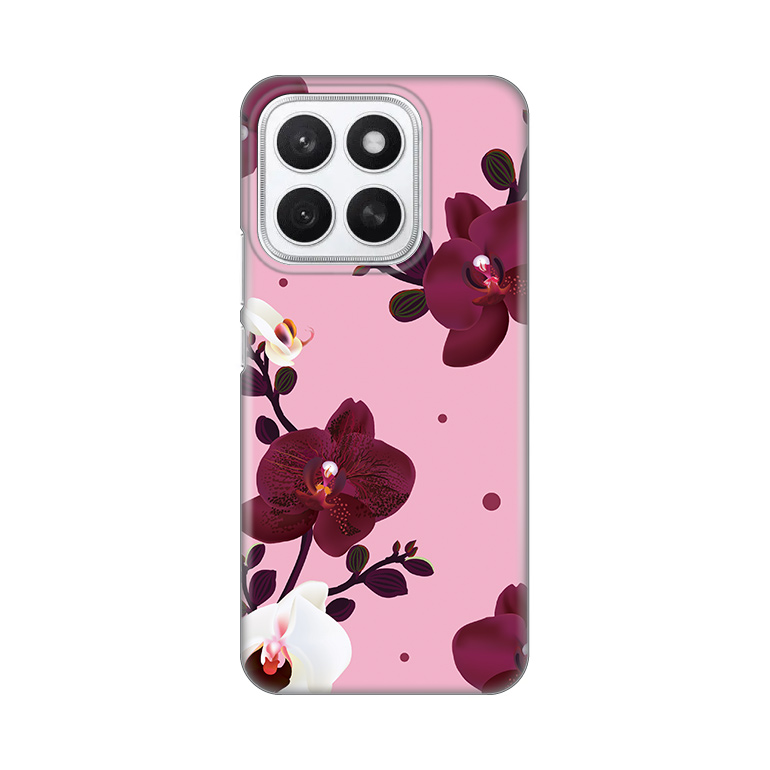 Torbica Silikonska Print Skin za Honor X8c Pink Orchid