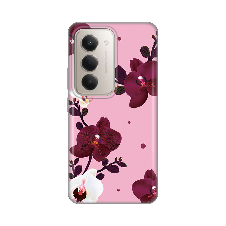 Torbica Silikonska Print Skin za Xiaomi Redmi 15 4G Pink Orchid