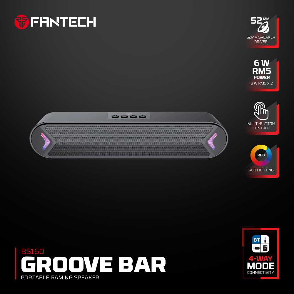 Bluetooth zvucnik Fantech BS160 GROOVE BAR crni