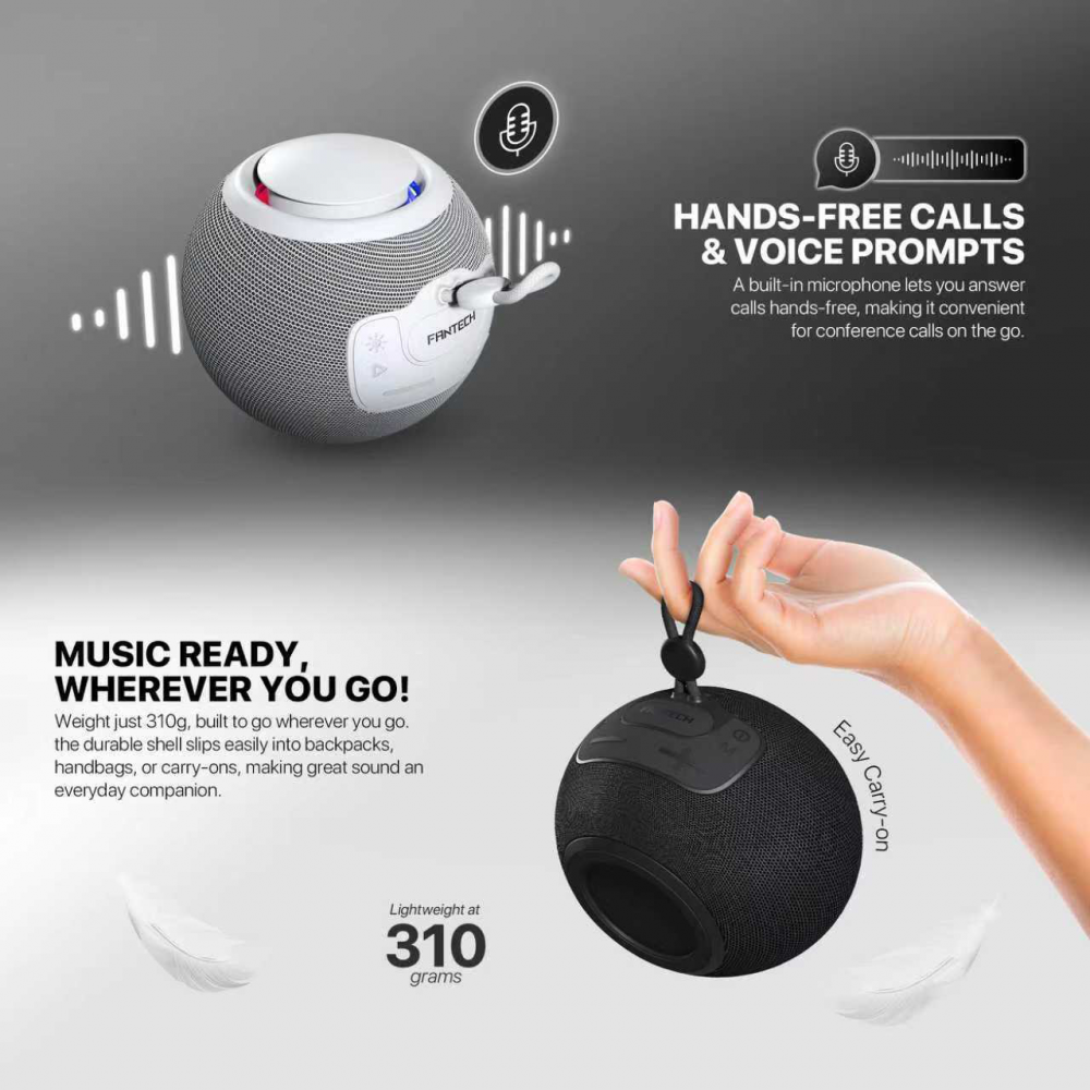 Bluetooth zvucnik Fantech BS161 NeraBox sivi