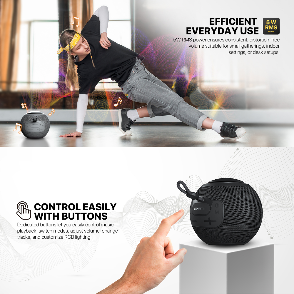 Bluetooth zvucnik Fantech BS161 NeraBox sivi