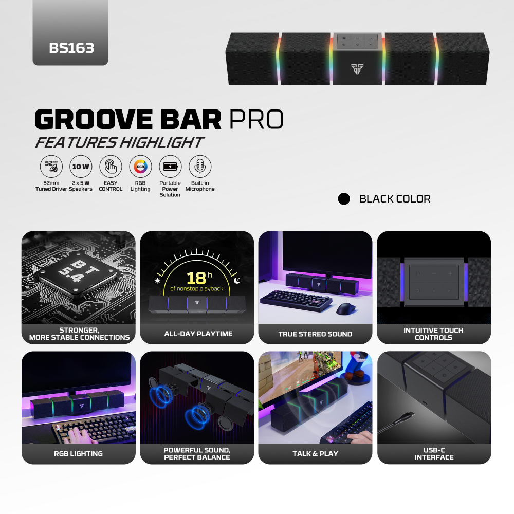 Bluetooth zvucnik Fantech GROOVE BAR PRO BS 163 crni