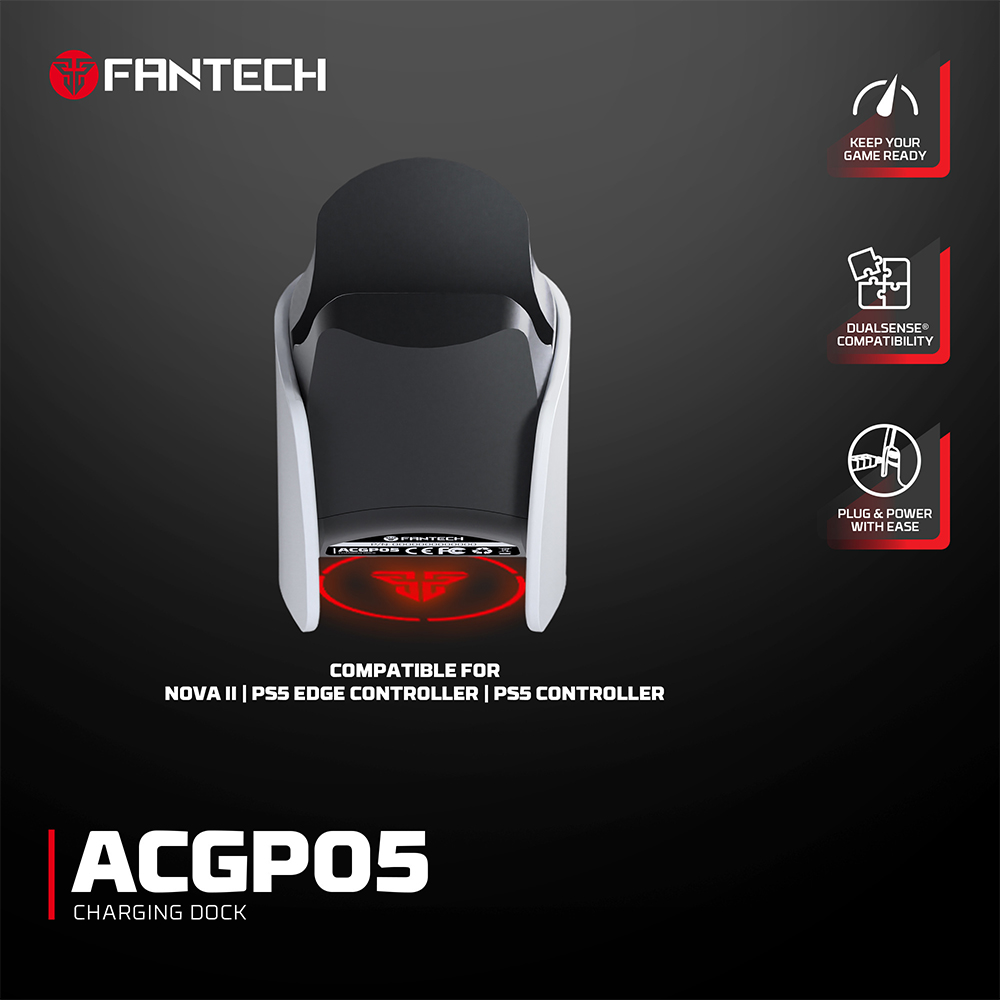 Joypad wireless charging dock Fantech ACGP05 WGP16, PS5 compatible beli