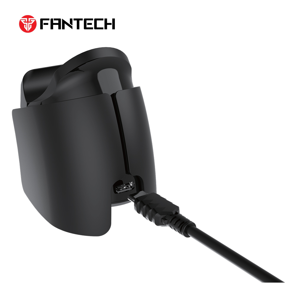 Joypad wireless charging dock Fantech ACGP05 WGP16, PS5 compatible crni