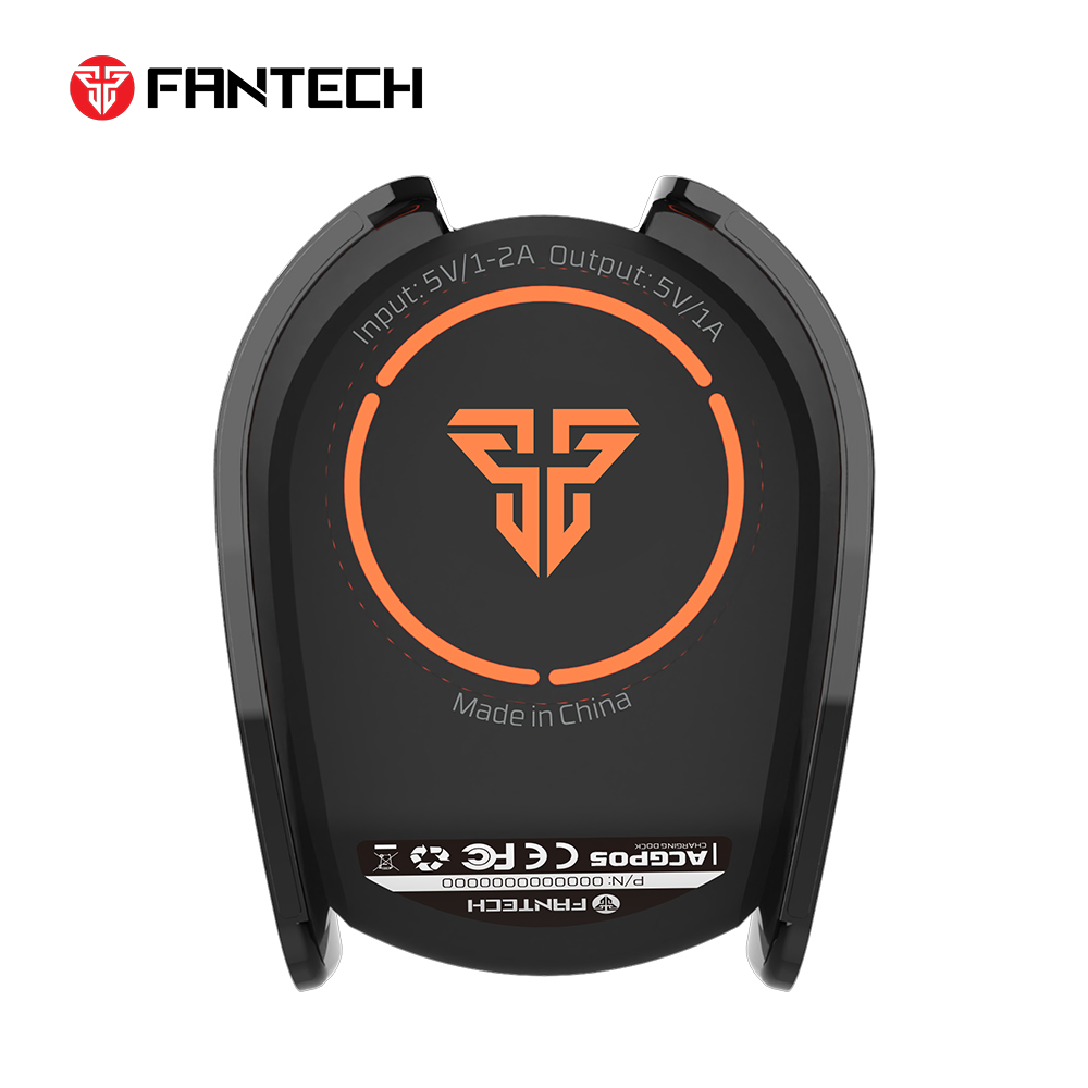 Joypad wireless charging dock Fantech ACGP05 WGP16, PS5 compatible crni