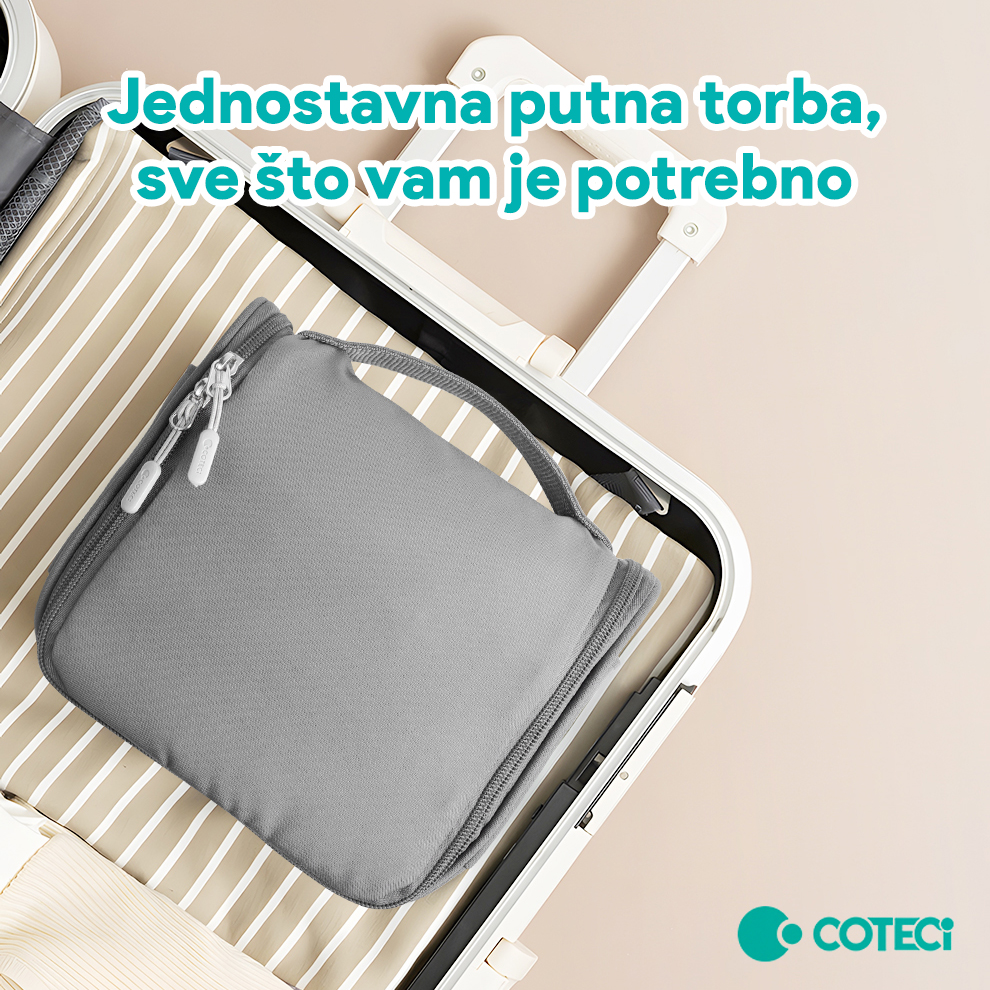 Torba za kozmetiku Coteci siva