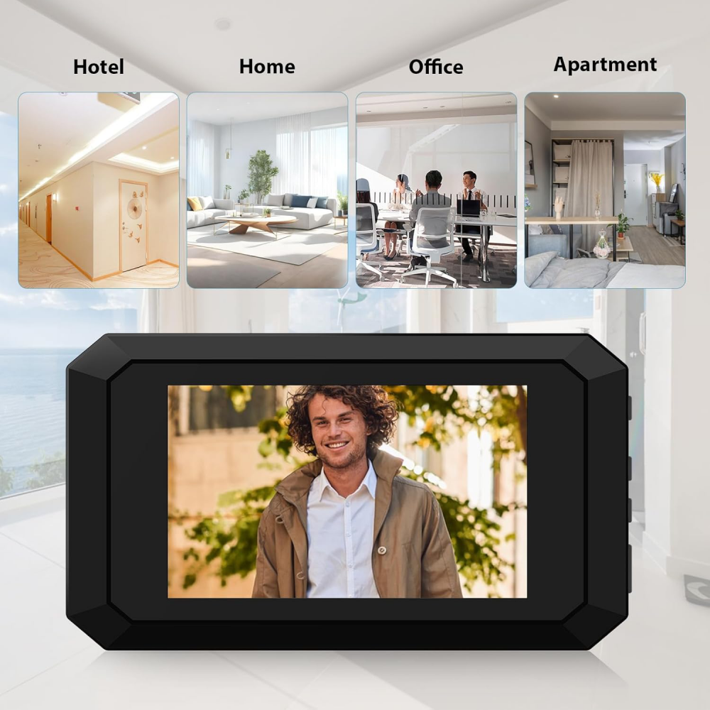 Video pametno zvono JWD Cat Eye za vrata ugradno Wireless