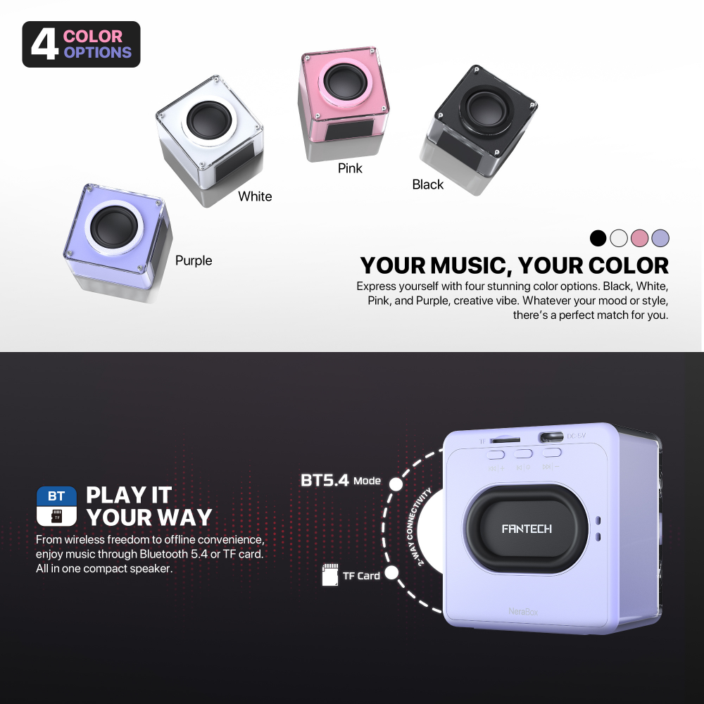 Bluetooth zvucnik Fantech BS152 NeraBox beli