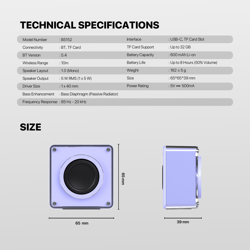 Bluetooth zvucnik Fantech BS152 NeraBox roze