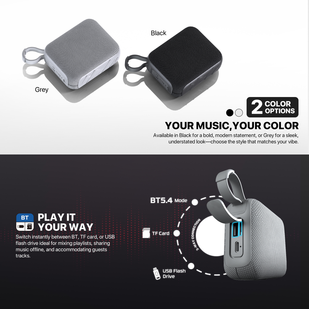 Bluetooth zvucnik Fantech BS153 NeraBox sivi