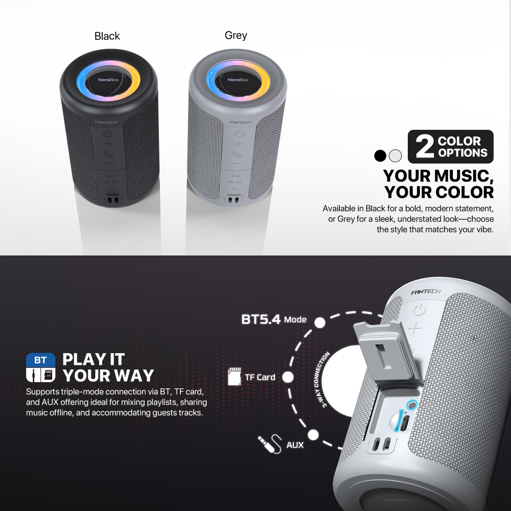 Bluetooth zvucnik Fantech BS154 NeraBox crni