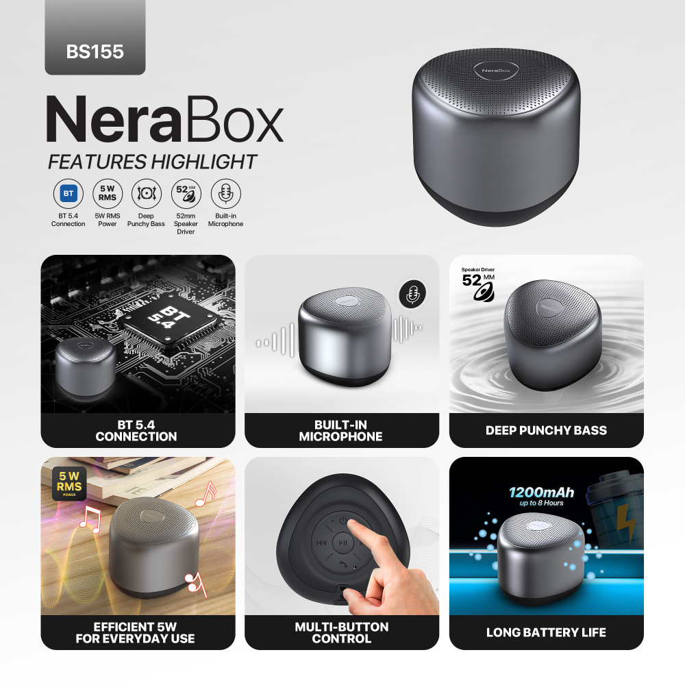 Bluetooth zvucnik Fantech BS155 NeraBox crni