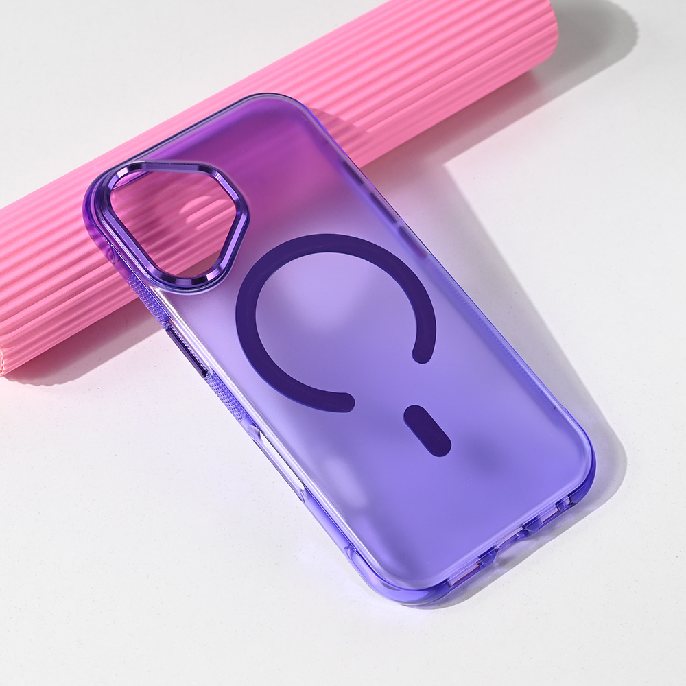Torbica Magsafe Glow za iPhone 17 6.3 ljubicasta