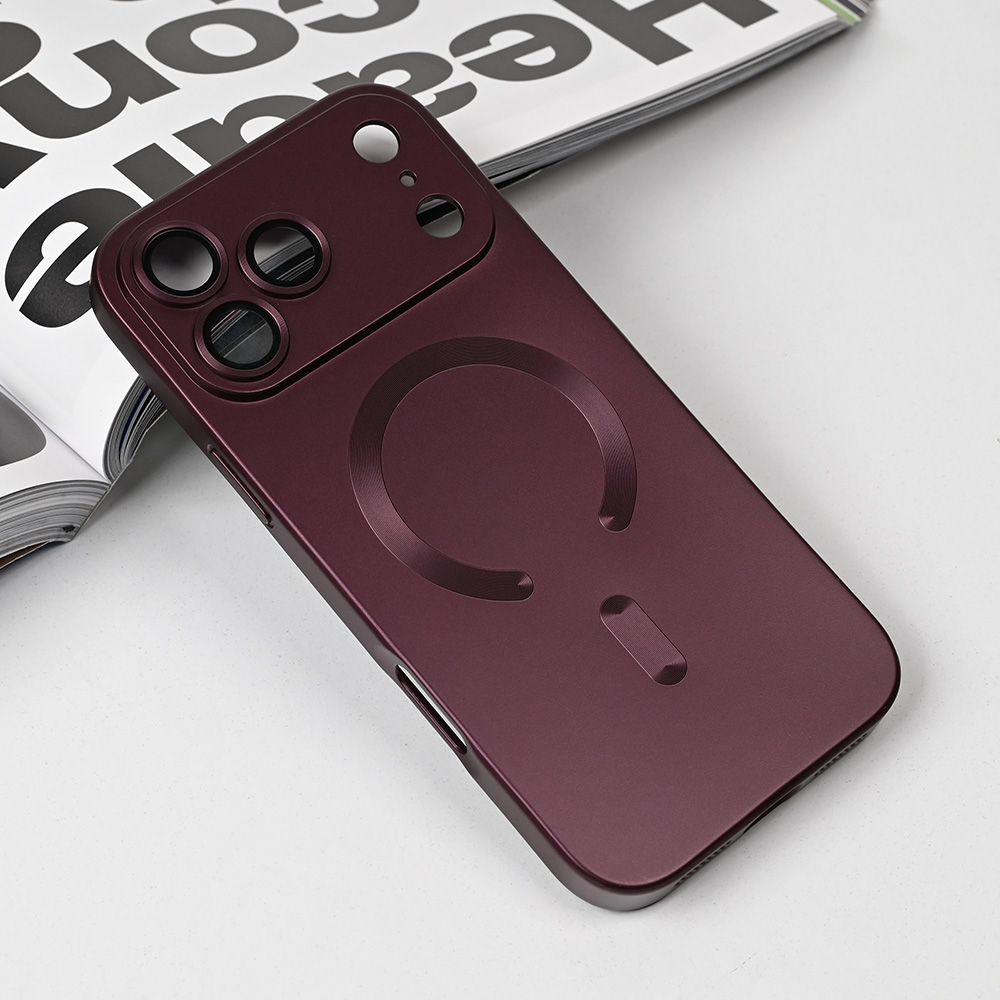 Torbica Magsafe Chrome za iPhone 17 Pro Max 6.9 bordo
