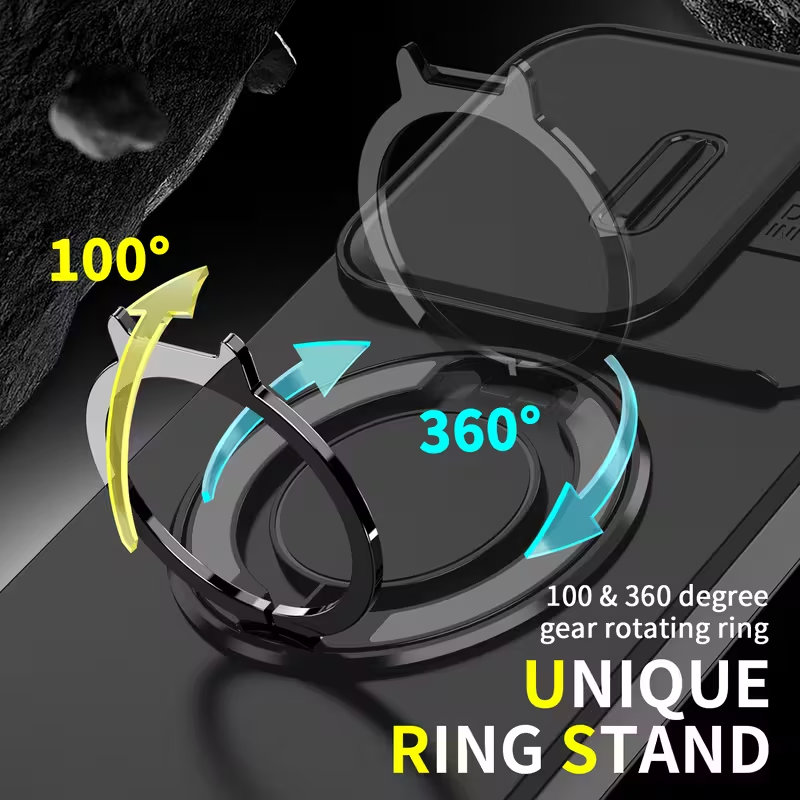 Torbica CamShield Ring stand za Xiaomi Redmi 15C 4G EU 173mm crna