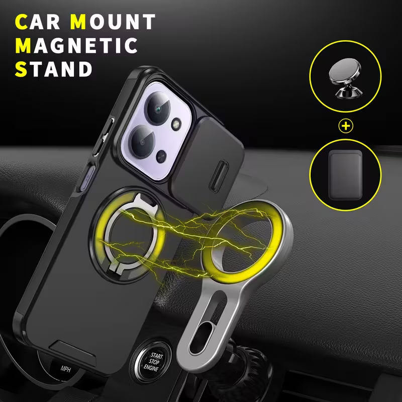 Torbica CamShield Ring stand za Xiaomi Redmi 15C 4G EU 173mm plava