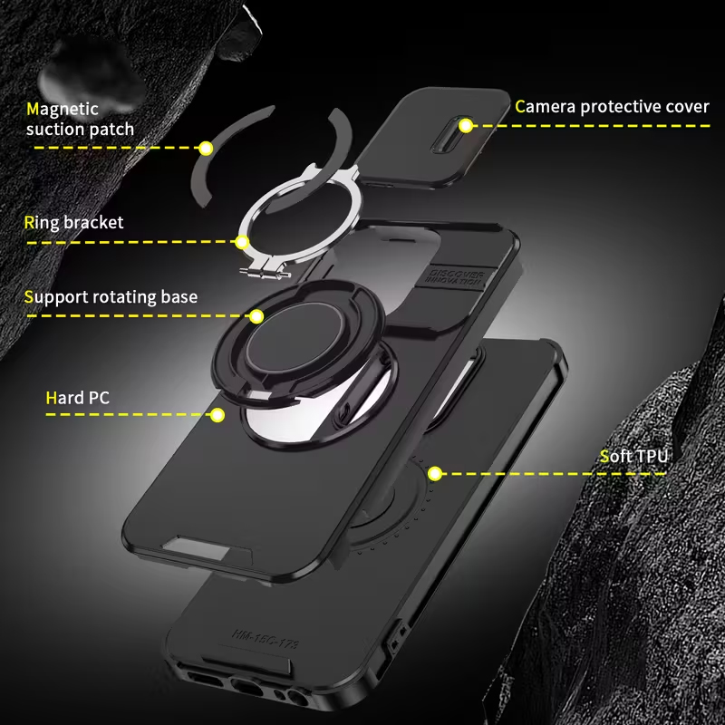 Torbica CamShield Ring stand za Xiaomi Redmi 15C 4G EU 173mm plava