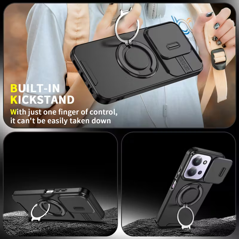 Torbica CamShield Ring stand za Xiaomi Redmi 15C 4G EU 173mm plava
