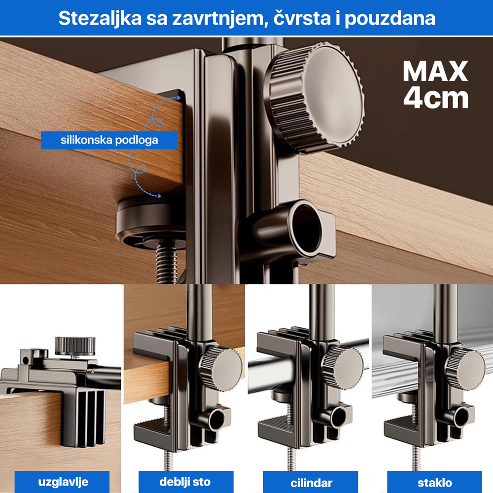 Desktop drzac za tablet crni