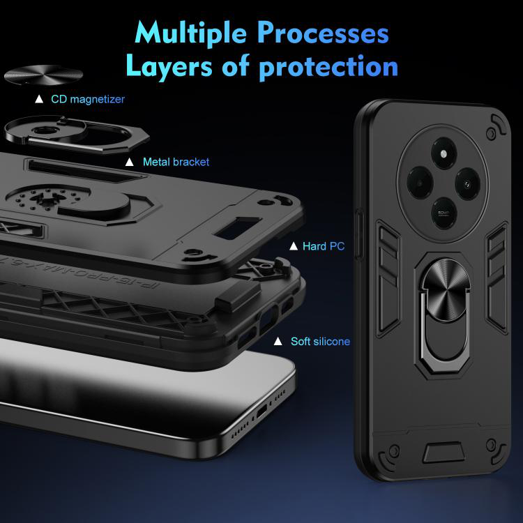 Torbica Hard Ring za Xiaomi Redmi 14C/Redmi A4 tamno siva