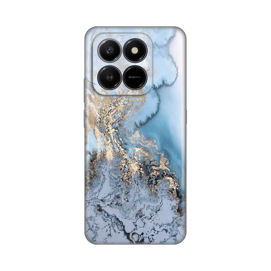 Torbica Silikonska Print za Honor X7d 4G/400 Smart 5G Blue Gold Marble