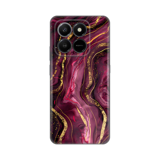 Torbica Silikonska Print za Honor X7d 4G/400 Smart 5G Burgundy