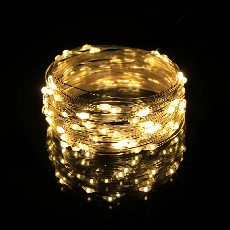 Novogodisnji ukras LED lampice toplo zute (5m) sa kontrolerom JWD