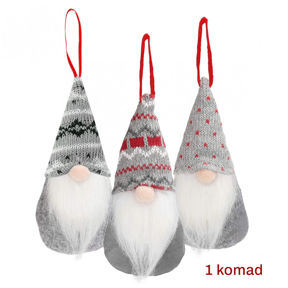 Novogodisnji ukras za jelku vilenjak EL sivi