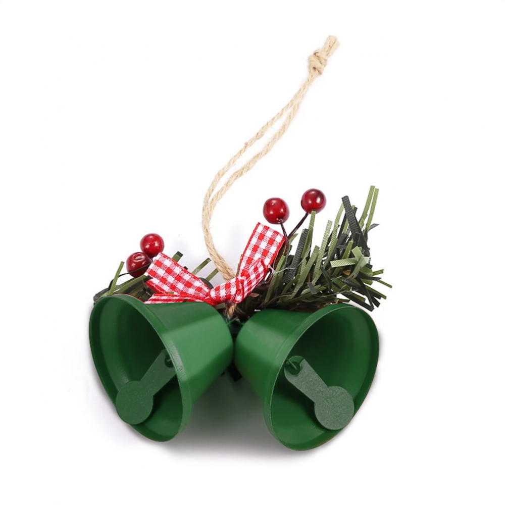 Novogodisnji ukras za jelku zvoncici EL zeleni