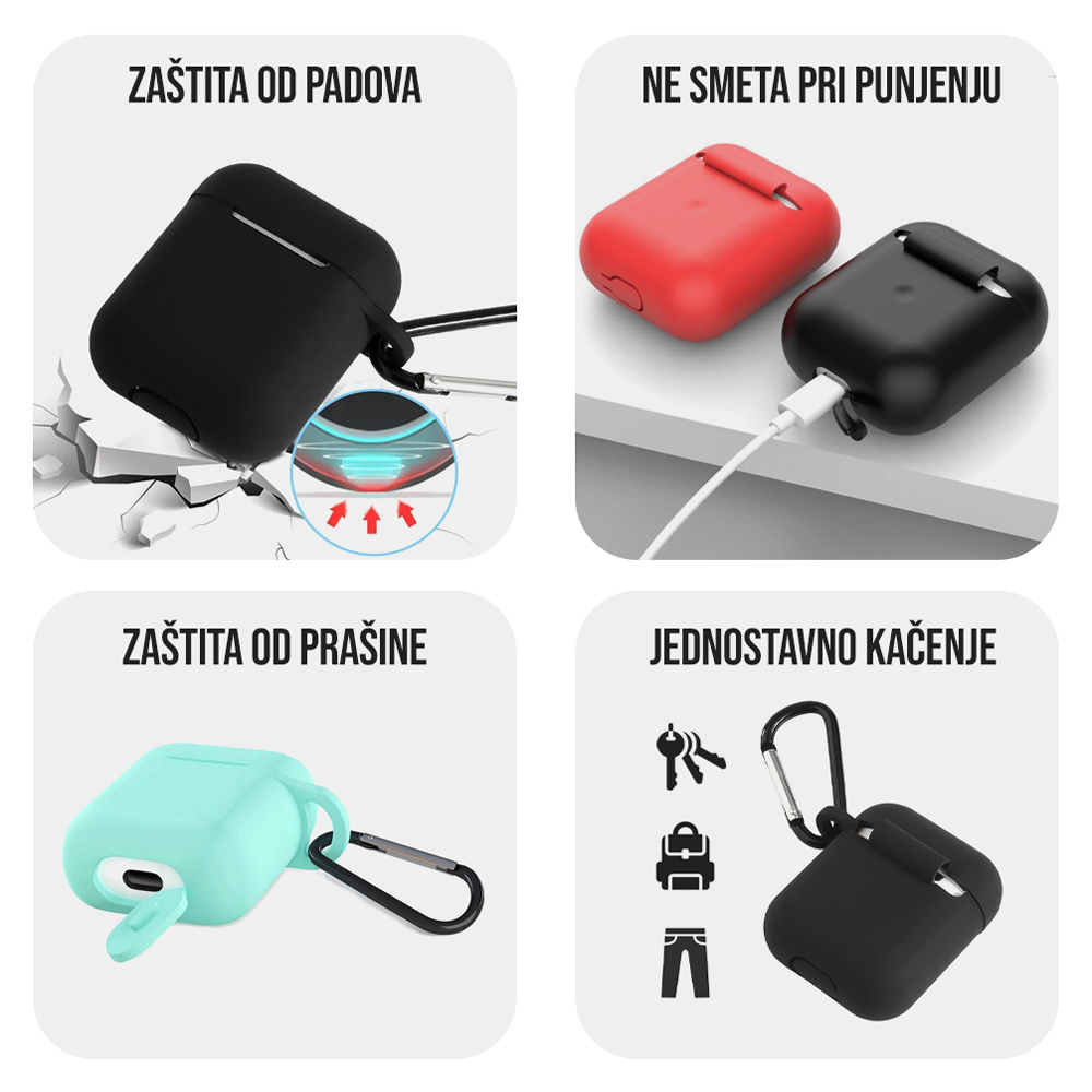 Torbica za Airpods 1/2 bela