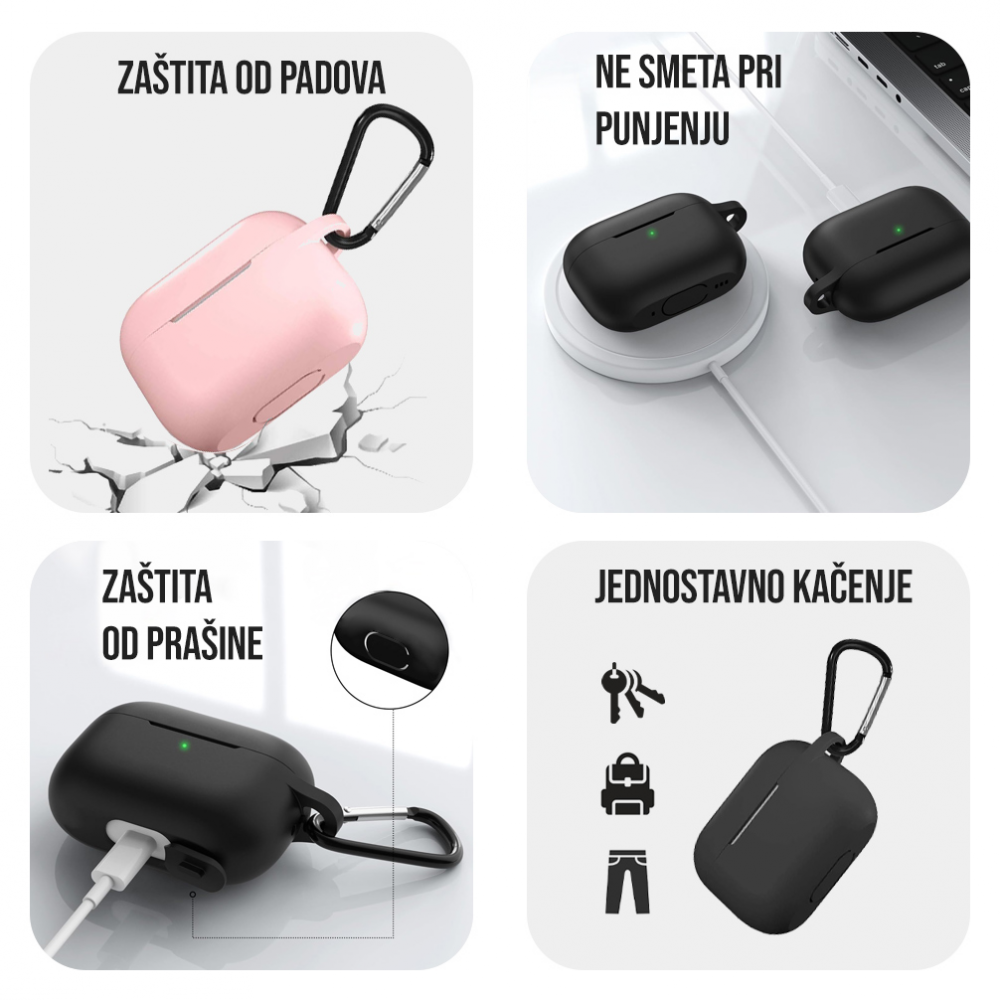 Torbica za Airpods Pro/Pro 2 ljubicasta