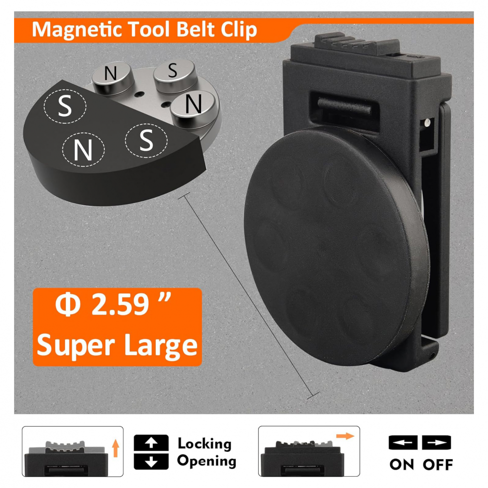 Drzac za alat S10 88mm magnetic lock crni