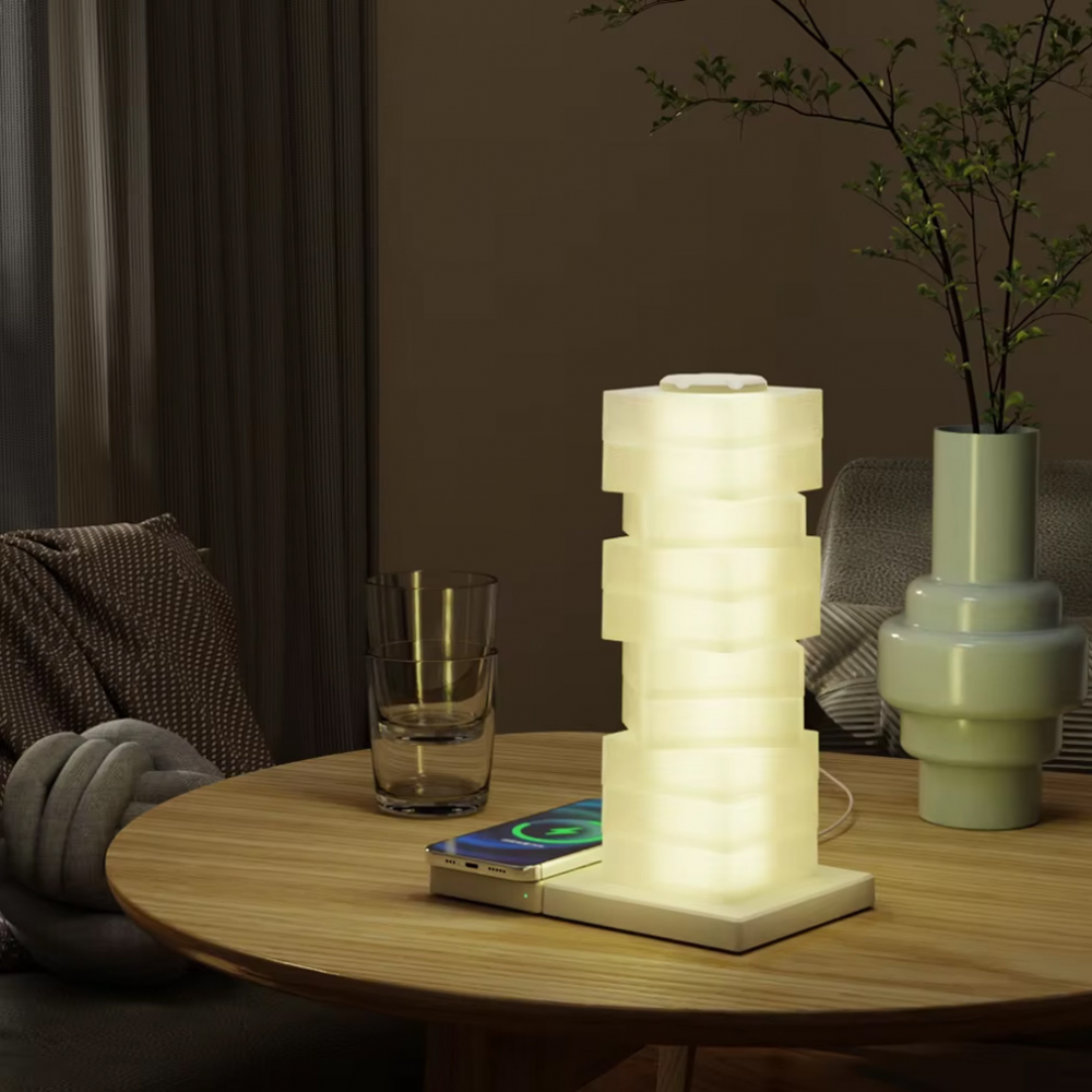 LED lampa sa wireless punjacem DIY02 bela
