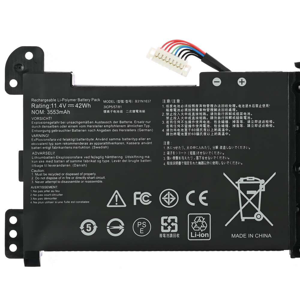 Baterija za laptop Asus S510UA 11.4V 42Wh B31N1637 HQ2200 B