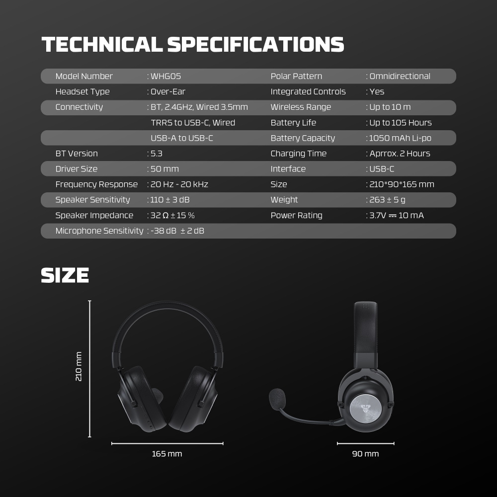 Bluetooth slusalice Fantech Stellar WHG05 crne
